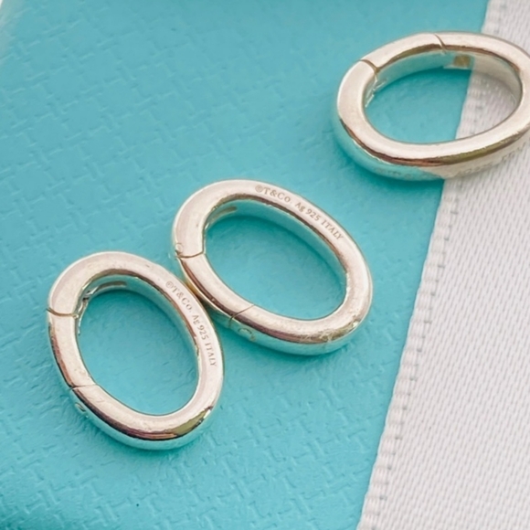 5 Tiffany & Co. 5Oval Jump Ring Sterling Silver AG925 Made in Italy - Picture 3 of 4